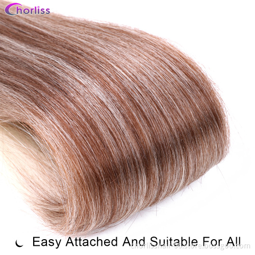 Wholesale Blonde Ombre Long Silky Straight Hair Bundles Weave Weft Synthetic Hair Bundles Extension Hair weaves For Black women